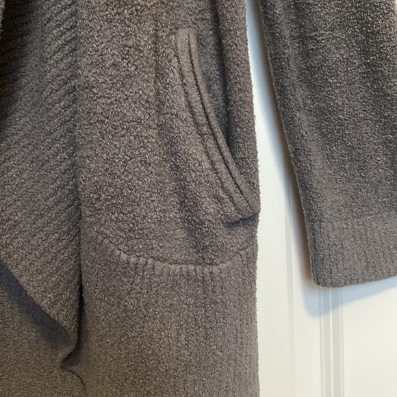 Barefoot Dreams Cozychic Lite Circle Cardigan Womens L/XL Taupe Cozy loungewear - Picture 6 of 9